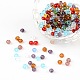 Faceted Rondelle Transparent Glass Beads US-GLAA-R152-4mm-M1-1
