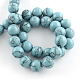 Synthetical Turquoise Gemstone Round Bead Strands US-TURQ-R035-6mm-03-4
