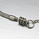 304 Stainless Steel European Round Snake Chains Bracelets US-STAS-J015-07-2