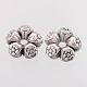 Heart Tibetan Style Charms Tibetan Silver Spacers Beads US-X-AC0752-NF-2