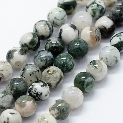 Natural Tree Agate Beads Strands US-G-I199-03-10mm-1