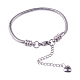 304 Stainless Steel European Snake Chains Bracelets US-STAS-PH0006-03C-1