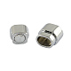 Rectangle Alloy Magnetic Clasps with Glue-in Ends for Jewelry Making US-PALLOY-S008-2