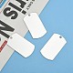 201 Stainless Steel Rectangle Stamping Blank Tag Pendants US-STAS-S031-03-6