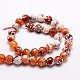 Dyed Natural Agate Faceted Round Beads Strands US-X-G-E320C-8mm-06-2
