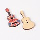 2-Hole Guitar Printed Wooden Sewing Buttons US-BUTT-M011-77-2