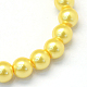 Baking Painted Pearlized Glass Pearl Round Bead Strands US-HY-Q003-10mm-67-2