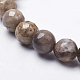 Natural Silver Leaf Jasper Beads Strands US-G-K181-8mm-O01-2