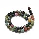 Natural Indian Agate Round Bead Strands US-G-P075-40-8mm-2