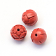 Round/Flower Bud Cinnabar Beads US-CARL-Q003-40-2
