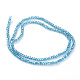 Electroplate Glass Beads Strands US-EGLA-R048-2mm-M-2