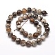 Dyed Natural Agate Faceted Round Beads Strands US-G-E268-17-3