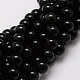 Natural Obsidian Round Beads Strands US-G-G735-19-8mm-1