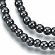 Non-magnetic Synthetic Hematite Beads Strands US-G-Q892-4mm-2