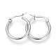201 Stainless Steel Hoop Earrings US-MAK-R018-20mm-S-2