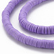 Handmade Polymer Clay Bead Strands US-CLAY-T002-6mm-57-3