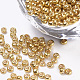Plated Glass Seed Beads US-SEED-Q025-2mm-D01-1