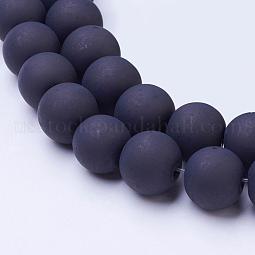 Baking Paint Transparent Glass Bead Strands US-GLAA-S031-10mm-38