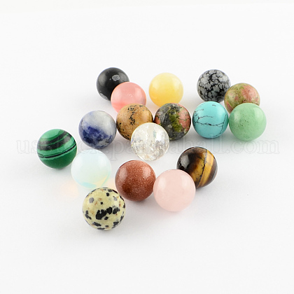 Natural & Synthetic Gemstone Stone Beads US-G-S117-10mm-M-1