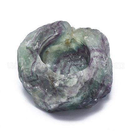 Natural Fluorite Candle Holder US-DJEW-F007-G02-1