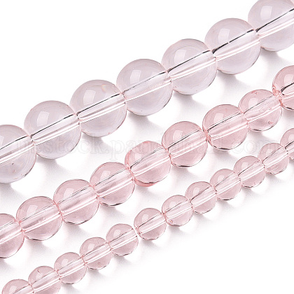 Transparent Glass Beads Strands&nbsp;US-GLAA-T032-T4mm-10-4