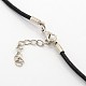 Leather Cord Necklace Making US-MAK-F002-01-3