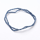 Electroplate Imitation Jade Glass Beads Strands US-EGLA-J025-M01-2