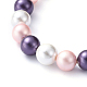 Shell Pearl Beads Stretch Bracelets US-BJEW-JB05144-M-3