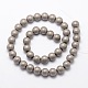 Electroplate Non-magnetic Synthetic Hematite Beads Strands US-G-R363-8mm-03-2