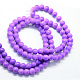 Baking Painted Glass Round Bead Strands US-DGLA-Q020-8mm-27-3