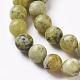Natural Yellow Turquoise(Jasper) Beads Strands US-G-Q462-6mm-22-4