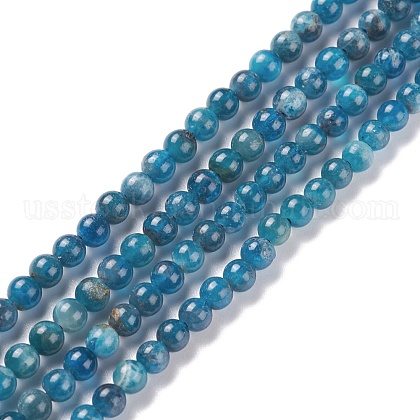 Natural Apatite Beads Strands US-G-F617-01-4mm-1