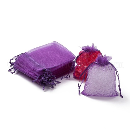Organza Gift Bags with Drawstring US-OP-R016-9x12cm-20-1