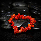 Red Coral Chips Stretch Bracelets US-BJEW-BB16534-E-6