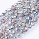 Electroplate Glass Beads US-EGLA-R035-6mm-06-1