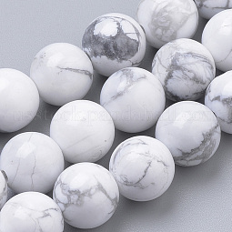 Natural Howlite Beads Strands US-G-S259-47-10mm