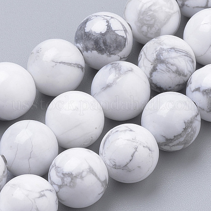 Natural Howlite Beads Strands US-G-S259-47-10mm-1