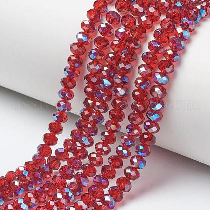 Electroplate Glass Beads Strands US-EGLA-A034-T10mm-I14-1