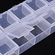 Cuboid Plastic Bead Containers US-CON-N007-02-4