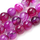 Natural Striped Agate/Banded Agate Beads Strands US-G-S259-04G-8mm-1