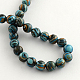 Round Dyed Gemstone Beads Strands US-G-R251-02C-2