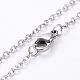 304 Stainless Steel Women Chain Necklaces US-NJEW-C079-01-2