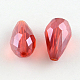 AB-Color Plated Teardrop Glass Beads US-EGLA-R104-8x11-2