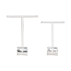 T Bar Organic Glass Earring Display Stand US-X-EDIS-G001-01-2