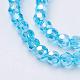 Electroplate Glass Beads Strands US-EGLA-R016-4m-M-3