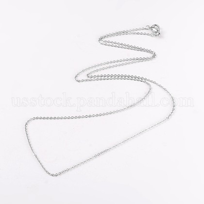 304 Stainless Steel Cable Chain Necklaces US-NJEW-JN01526-02-1