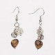 Natural & Synthetic Mixed Stone Bead Dangle Earrings US-EJEW-JE02308-2