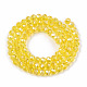 Electroplate Glass Beads Strands US-EGLA-A034-T6mm-B20-2