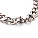 304 Stainless Steel Curb Link Chain ID Bracelets US-STAS-M175-07P-3