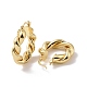 Rack Plating Brass Twist Rope Thick Hoop Earrings for Women US-EJEW-G315-03G-2